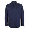 Mens Close Front Long Sleeve 150G Work Shirt Thumbnail