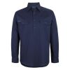 Mens Close Front Long Sleeve 150G Work Shirt Thumbnail
