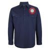 Mens Close Front Long Sleeve 150G Work Shirt Thumbnail