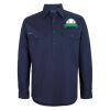 Mens Close Front Long Sleeve 150G Work Shirt Thumbnail