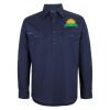 Mens Close Front Long Sleeve 150G Work Shirt Thumbnail