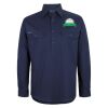 Mens Close Front Long Sleeve 150G Work Shirt Thumbnail