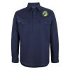 Mens Close Front Long Sleeve 150G Work Shirt Thumbnail