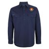 Mens Close Front Long Sleeve 150G Work Shirt Thumbnail
