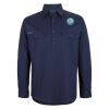 Mens Close Front Long Sleeve 150G Work Shirt Thumbnail