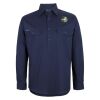 Mens Close Front Long Sleeve 150G Work Shirt Thumbnail